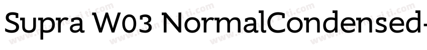 Supra W03 NormalCondensed字体转换
